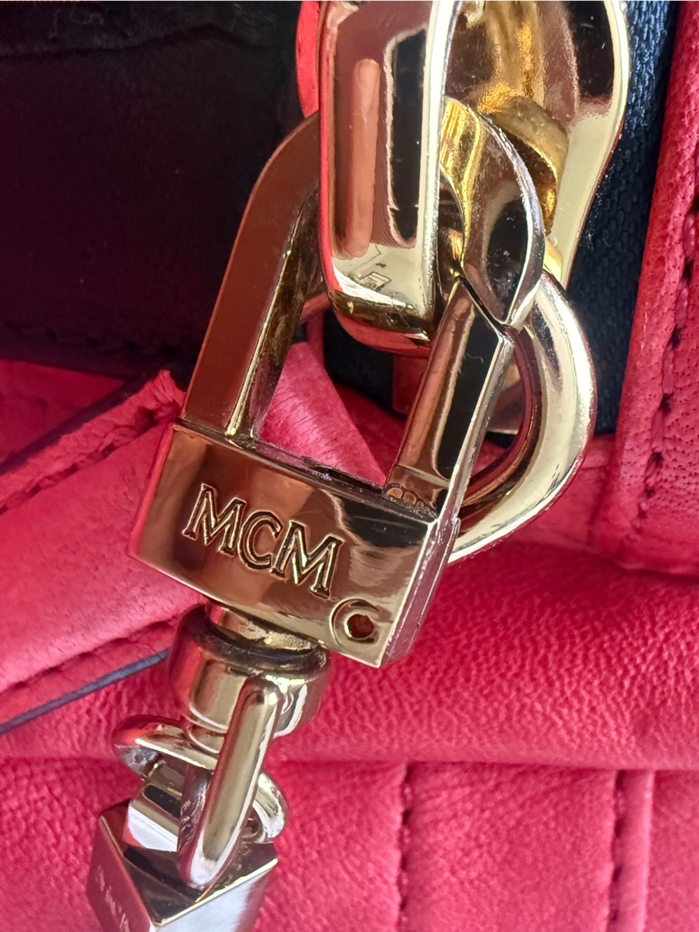 MCM Small Stark Insignia Leather Backpack - Picture 16 of 16